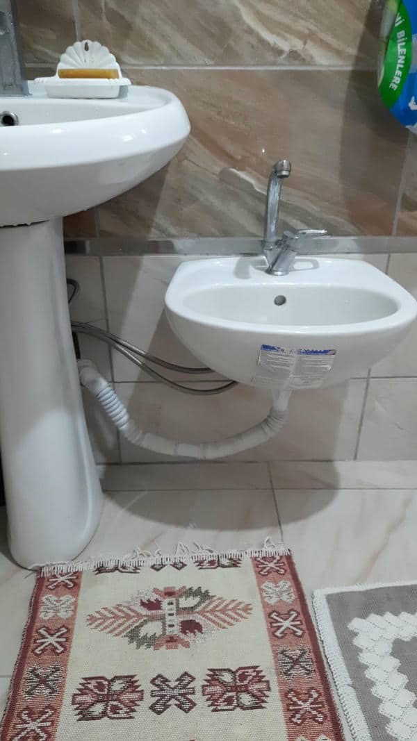 Lavabo Gideri Açma tesisat fotoğrafı